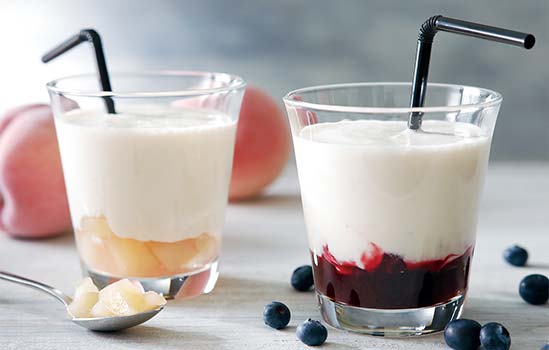 Banana Chunk Yogurt with Peach / Blueberry