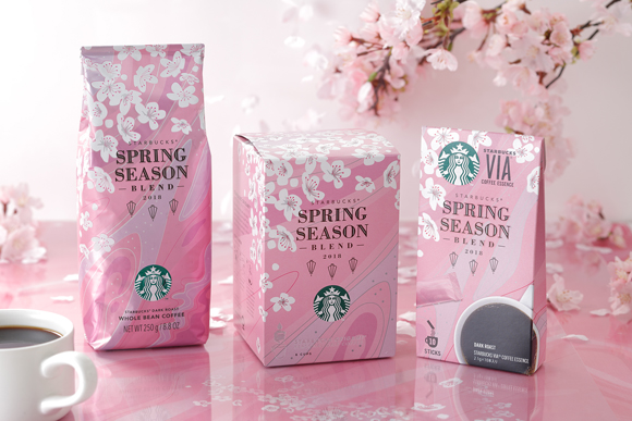 スターバックスのさくら満開宣言 Sakuraシリーズ さくら ストロベリー ピンク もち フラペチーノ さくら ストロベリー ピンク ミルク ラテ さくら ストロベリー ピンク ティー の他さくらカラーのグッズやコーヒーなど さくらを満喫するラインアップが2