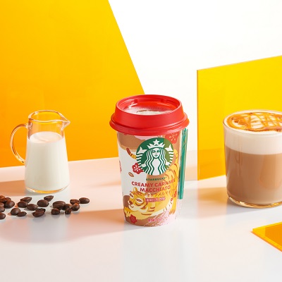 スターバックス® チルドカップ「クリーミーキャラメルマキアート