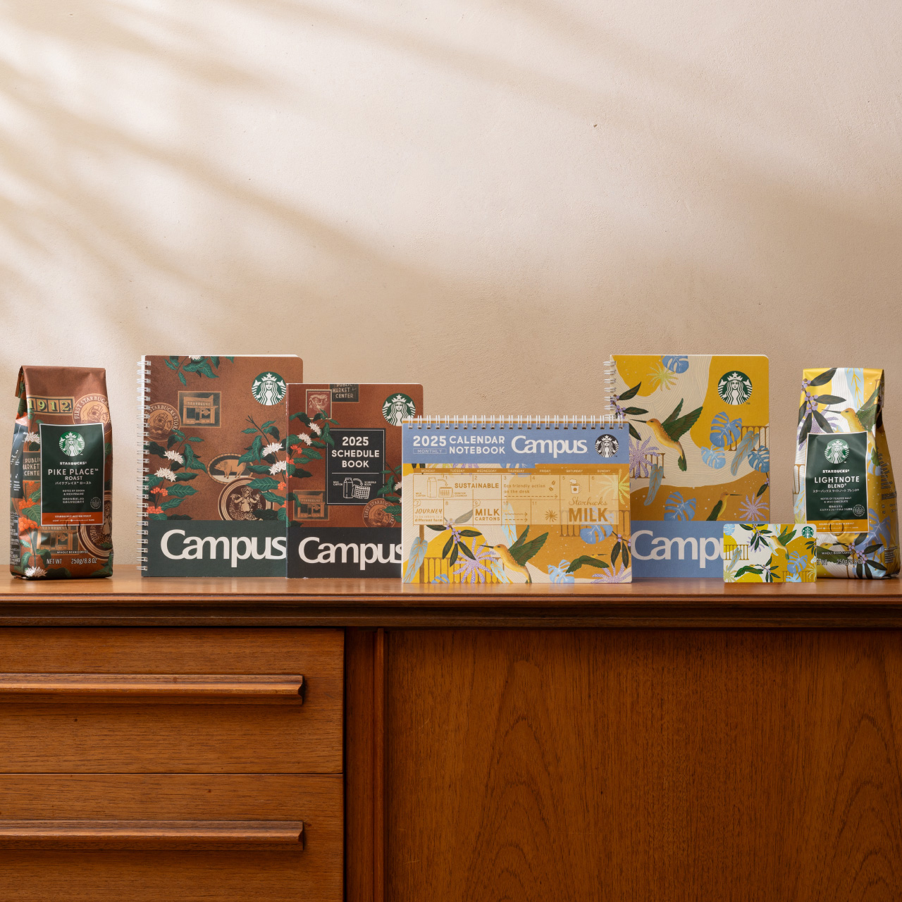 [新商品情報] コーヒー豆のパッケージと連動したデザインのスケジュールブックやキャンパスリングノートなどが登場。
