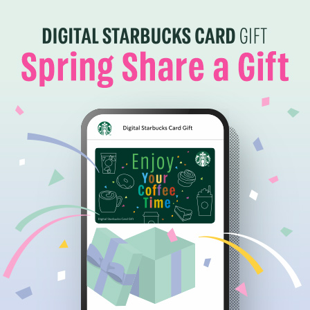 メールやLINEなどのSNSで贈れるデジタルタイプのスターバックス カードを贈ってみませんか。贈ったあなたにもスターバックスからギフトを。※無くなり次第終了