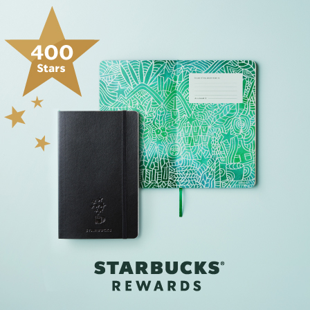 [スターバックス® リワード] 400 Starsと交換できるオリジナルグッズにモレスキン ノートブックが登場。