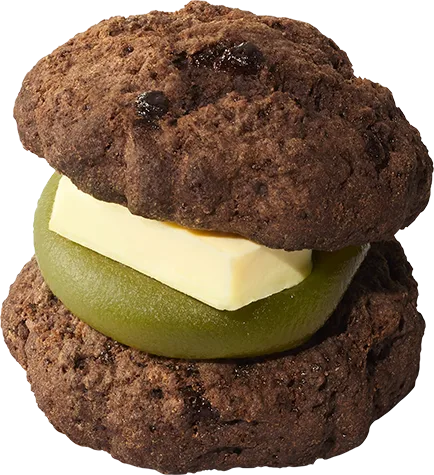 抹茶あんバター チョコスコーンサンド