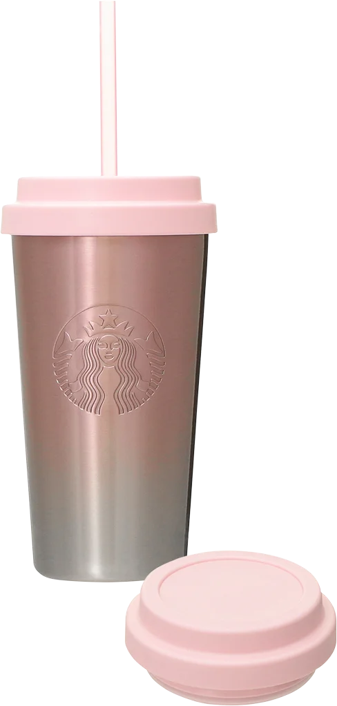 替えリッド付きステンレスタンブラーピンクグラデーション473ml