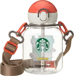 Pokémon + STARBUCKS ストラップ付ストロータンブラー コーヒーアドベンチャー 458ml