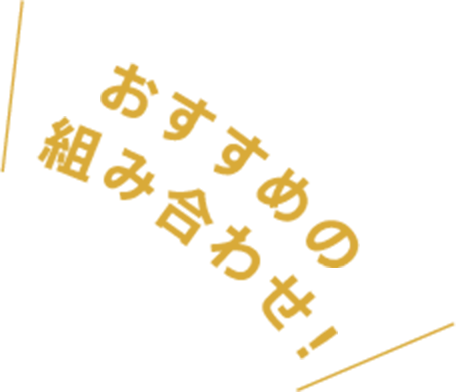 \おすすめの組み合わせ!/