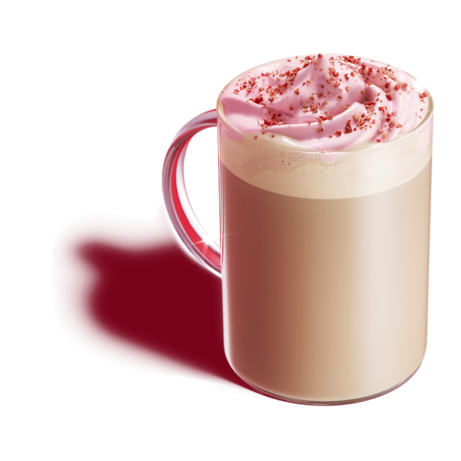 ストロベリー ムース & ジョイフルメドレー ティー ラテ