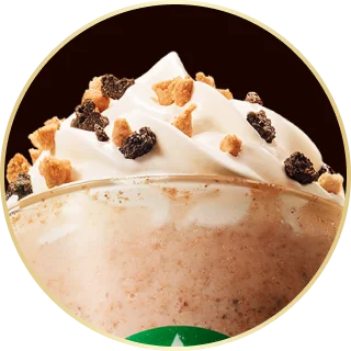 じっくり焼いたチョコレートと全粒粉配合クッキーをトッピング