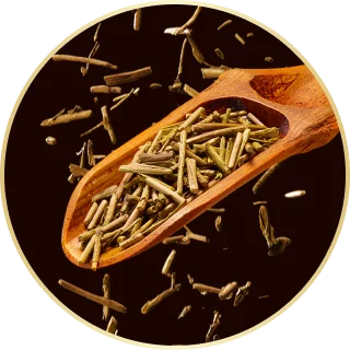 加賀棒ほうじ茶は、上品な焙煎香の一番茶を100%使用