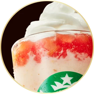 ストロベリー、黄桃、オレンジ、白桃が入ったフルーツジュレ