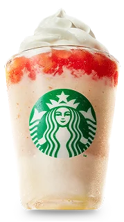 THE フラペチーノ® of フルーツ-オン-トップ-ヨーグルト with クラッシュ ナッツ