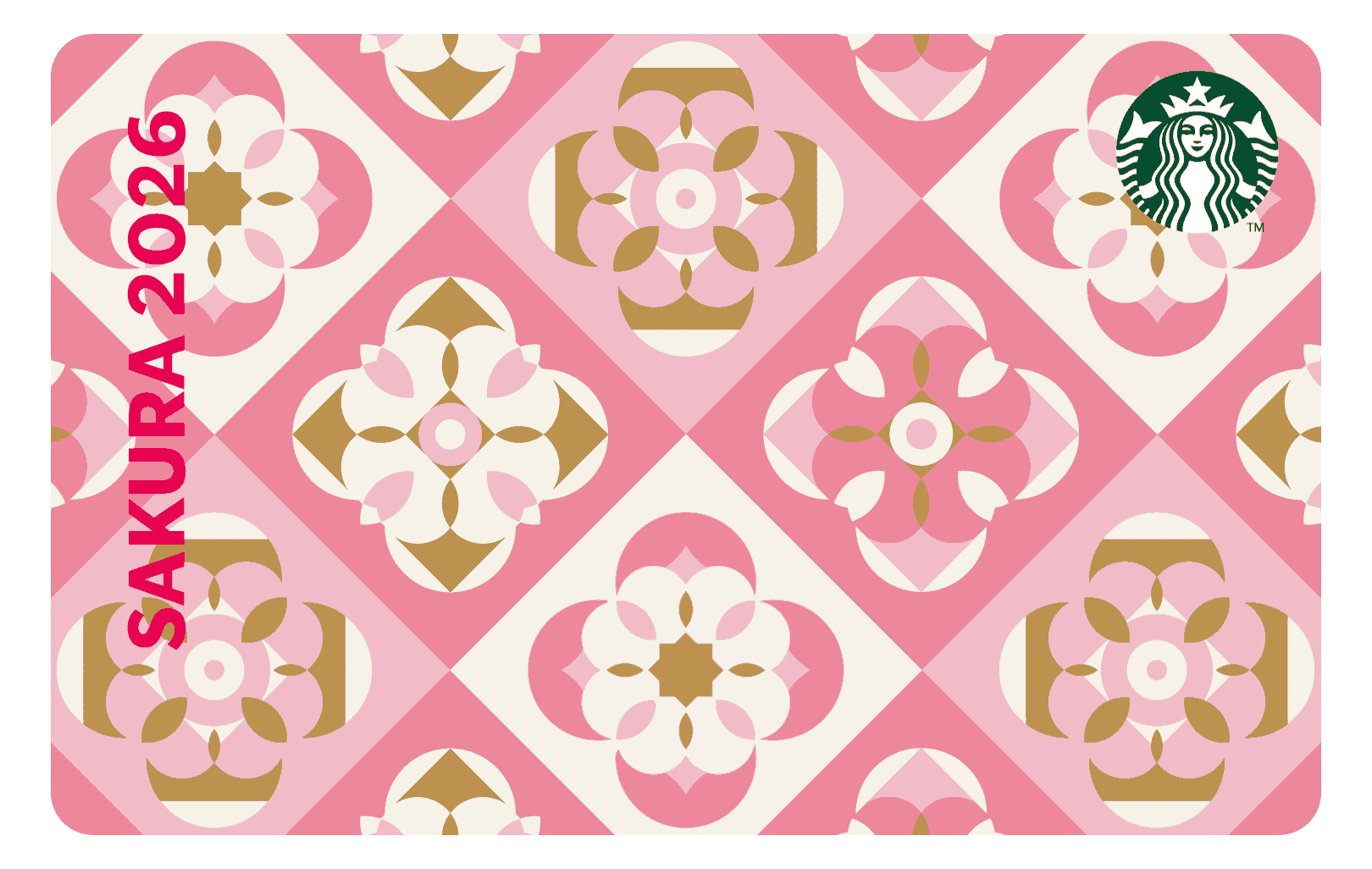 SAKURAスターバックス カードをWeb登録すると、公式アプリの支払い画面に表示されるカードの絵柄が動きます。