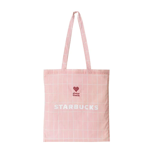 [名入れ商品] カジュアルトート チェック ピンク