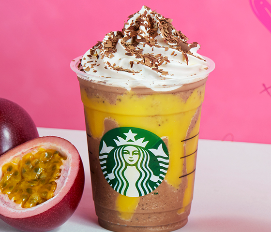 チョコレート with パッション フルーツ フラペチーノ®