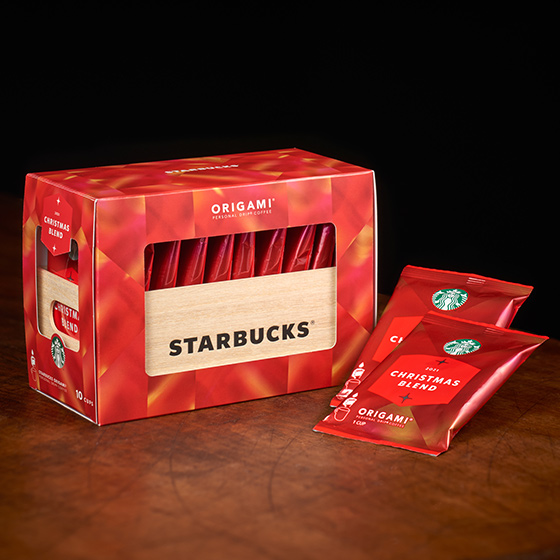 スターバックス オリガミ ®クリスマス ブレンド10袋入り ボックス