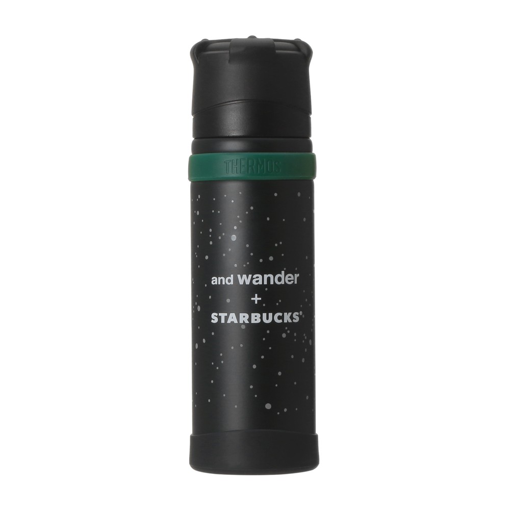 and wander + STARBUCKS ステンレス山専用ボトル ネイビー500ml