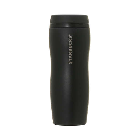 カーヴドリサイクルステンレスボトルマットブラック355ml