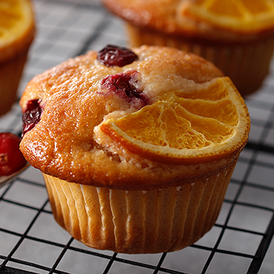 おおつぼほまれ×マフィン オレンジクランベリー