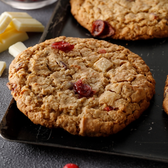 オートミールクランベリーホワイトチョコレートチャンククッキーのレシピ