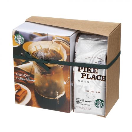 パイクプレイス&reg; ロースト＆グラスドリップコーヒーメーカー セット