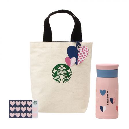 ウィンターギフト バレンタイン2020ステンレスボトルピンク350ml（スターバックス カード付）