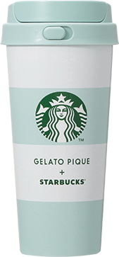 gelato pique ボーダー ステンレスTOGOボトル ミントグリーン 473ml