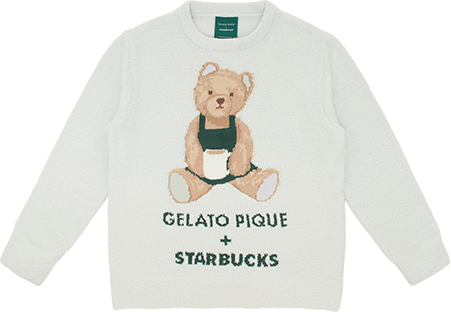 gelato pique パウダーベア ジャガードプルオーバー ミントグリーン