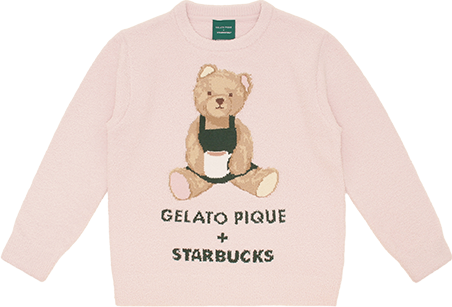 gelato pique パウダーベア ジャガードプルオーバー ソフトピンク