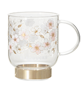 SAKURA2026 耐熱グラスマグ ゴールド 355ml
