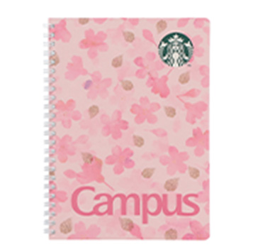 SAKURA2026 スターバックス キャンパスリングノート ピンク
