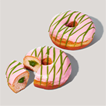 桜抹茶ドーナツ