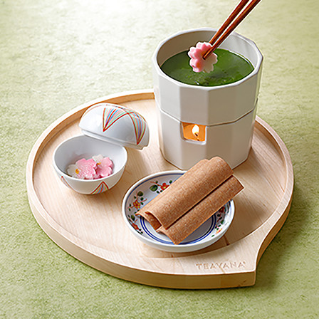 抹茶 ティー フォンデュ with 八つ橋・生麩