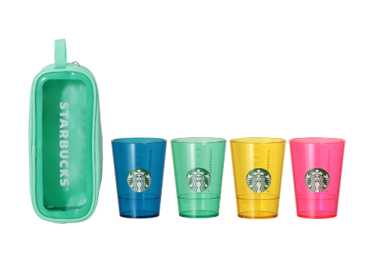 ロゴコールドカップ384ml4個セット＆ポーチ