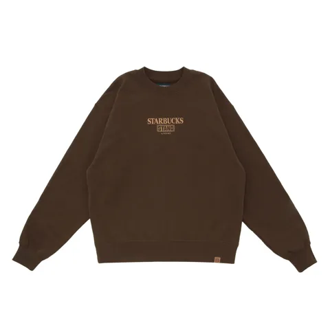 LOGO クルースウェット ブラウン