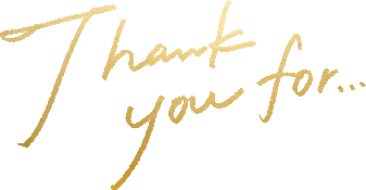 Thank you for ...